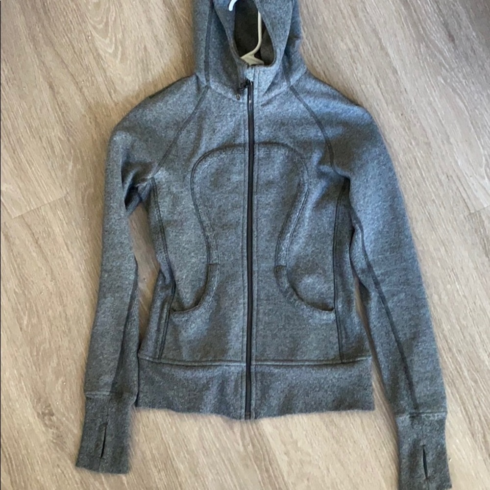 Lululemon Grey Jacket Fleece Lined Size S